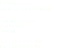 Elektrina d.o.o., družba za razvoj elektronike Gorenjska cesta 21, 1234 Mengeš, Slovenija Tel.: +386 1 729 6 460 Fax: +386 1 729 6 466