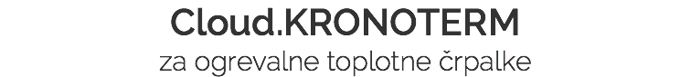 Cloud.KRONOTERM za ogrevalne toplotne črpalke